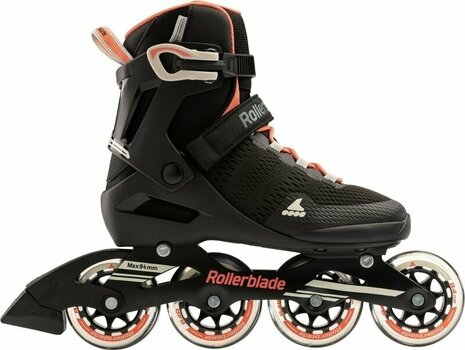 Roller Skates Rollerblade Sirio 84 W Black/Coral 40,5 Roller Skates - 1