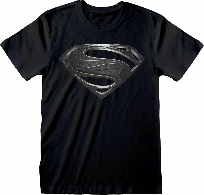 Shirt Justice League Shirt Superman Logo Black L