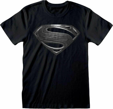 T-Shirt Justice League T-Shirt Superman Logo Black L - 1
