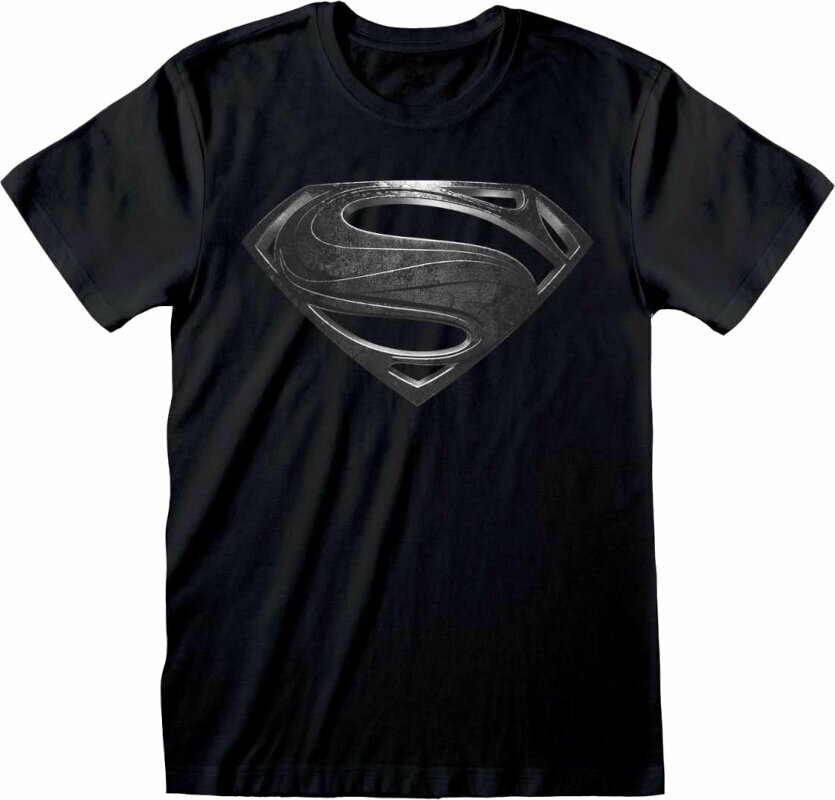T-shirt Justice League T-shirt Superman Logo Preto XL