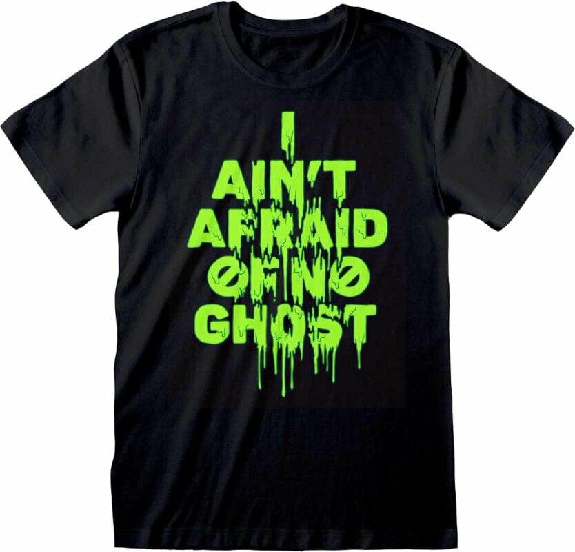 T-Shirt Ghostbusters T-Shirt Neon Green Text Black S