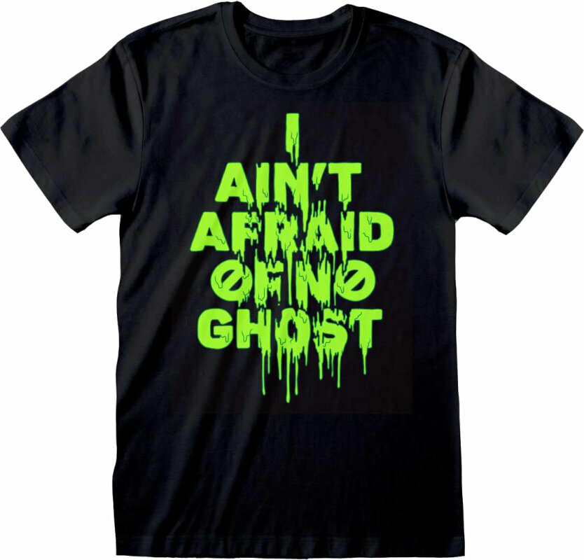 T-shirt Ghostbusters T-shirt Neon Green Text Preto M