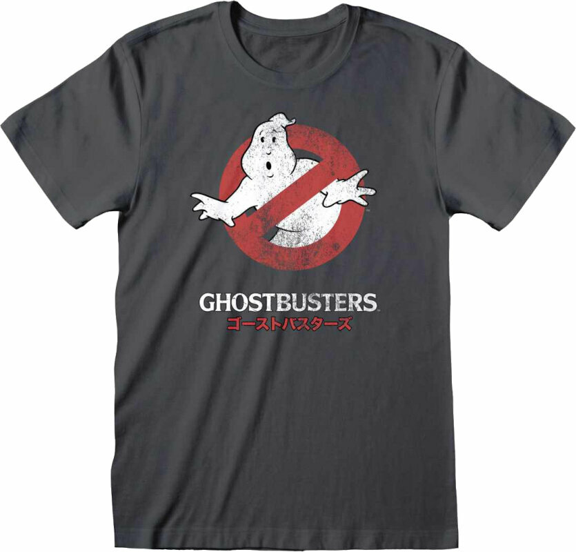 T-Shirt Ghostbusters T-Shirt Japanese Logo Charcoal XL