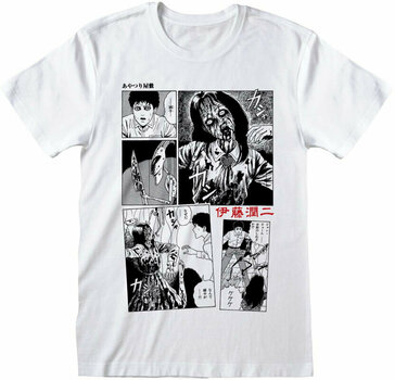 T-shirt Junji Ito T-shirt Comic Strip White S - 1