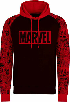 Hoodie Marvel Hoodie Logo And Pattern Black M - 1