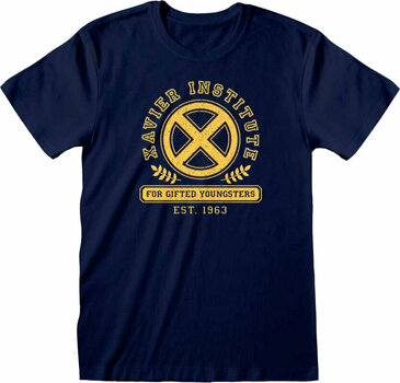 T-Shirt X-Men T-Shirt Xavier Institute Badge Navy Blue L - 1