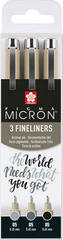Tuschezeichner Sakura Pigma Micron Fineliner Technische Stifte Black 0,45 mm 3 Stck