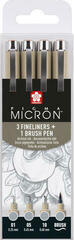 Tuschezeichner Sakura Pigma Micron Fineliner Technische Stifte Grey 4 Stck