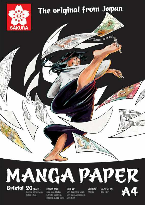 Sakura Manga Caiet de schițe 20 A4 250 g - Muziker