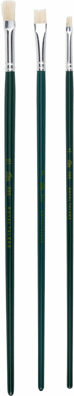 Ecset Talens Oil & Acrylic Brush Lapos ecsetkészlet 3 db