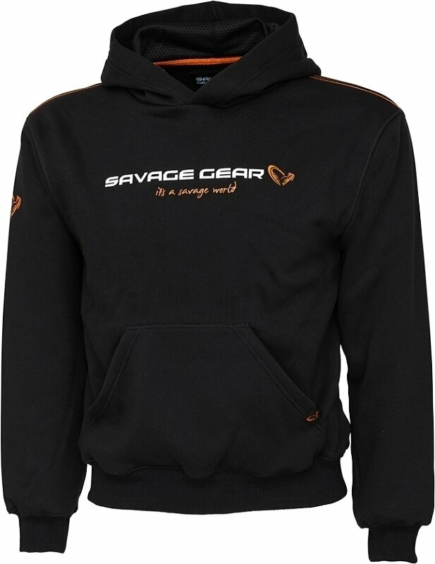 Sweatshirt Savage Gear Sweatshirt Junior Logo Hoodie Black Ink 14-16