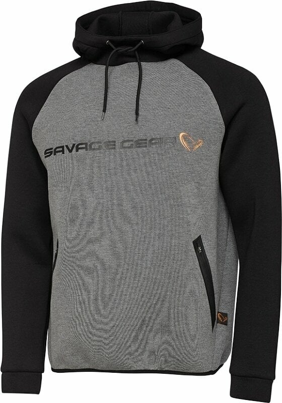 Majica s kapuljačom Savage Gear Majica s kapuljačom Tec-Foam Hoodie Dark Grey Melange XL