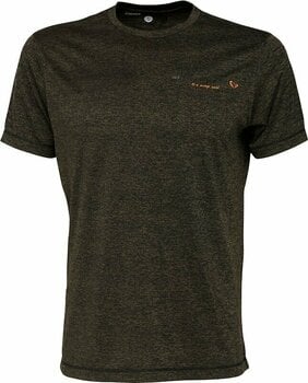 T-Shirt Savage Gear T-Shirt Fighter Stretch T-Shirt Burnt Olive Melange XL - 1