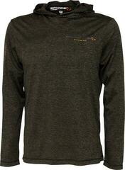 Mikina Savage Gear Fighter Stretch Hoodie Burnt Olive Melange