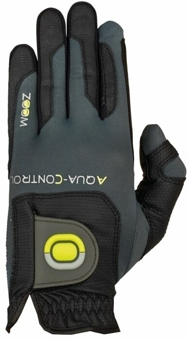 Levně Zoom Gloves Aqua Control Mens Golf Glove Black/Charcoal/Lime