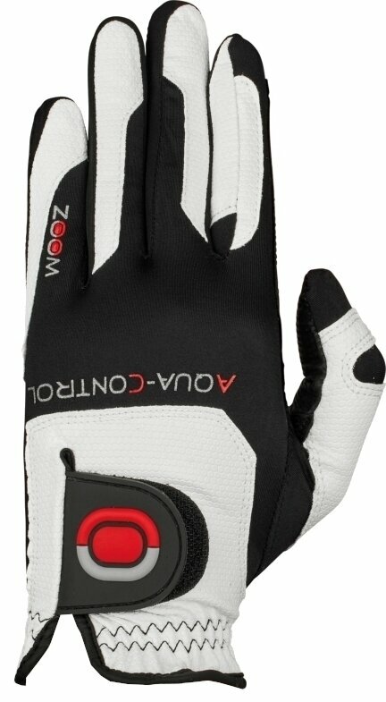 Handschuhe Zoom Gloves Aqua Control Mens Golf Glove White/Black/Red RH