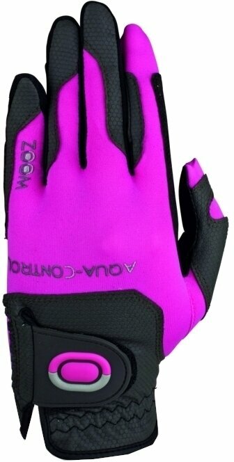 Gloves Zoom Gloves Aqua Control Womens Golf Glove Charcoal/Fuchsia