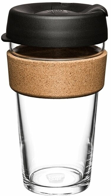 Termo skodelica, kozarec KeepCup Brew Cork Black L 454 ml Skodelica