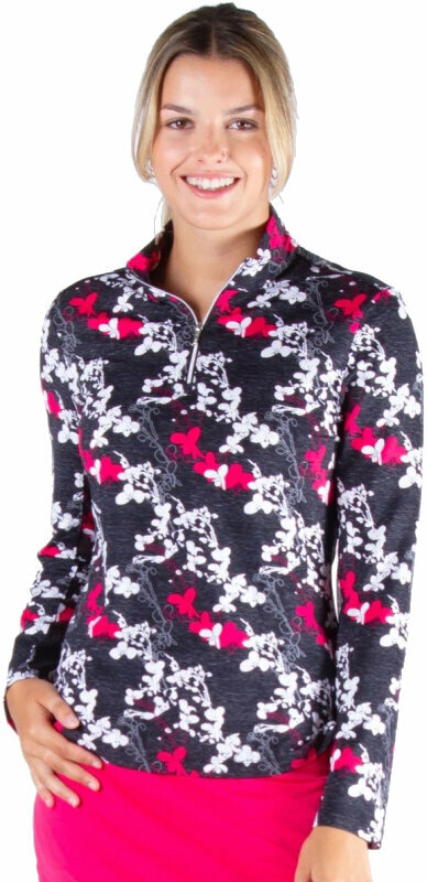 Bluza z kapturem/Sweter Nivo Leontine Mock Black XL