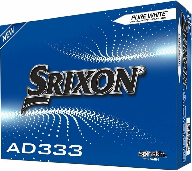 Golfball Srixon AD333 2022 12 Pure White Balls