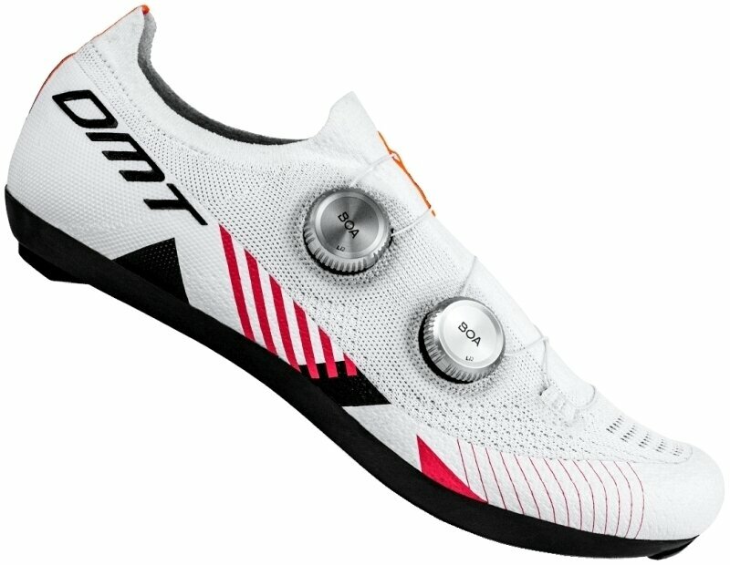 Calçado de ciclismo para homem DMT KR0 White/Pink 43 Calçado de ciclismo para homem