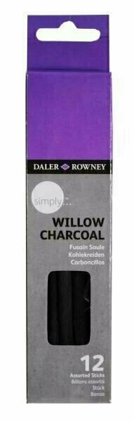 Carvão vegetal Daler Rowney Natural Charcoal 2 - 10 mm 12 un.