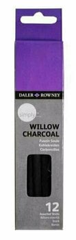 Carvão vegetal Daler Rowney Natural Charcoal 2 - 10 mm 12 un. - 1