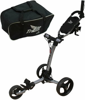 Manuální golfové vozíky Axglo TriLite SET Grey/Black Manuální golfové vozíky - 1