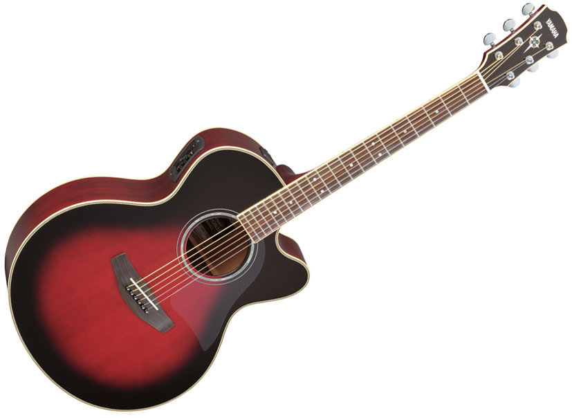 Guitare Jumbo acoustique-électrique Yamaha CPX 700II DSR