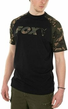 T-Shirt Fox T-Shirt Raglan T-Shirt Black/Camo L - 1