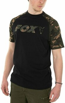 Koszulka Fox Koszulka Raglan T-Shirt Black/Camo M - 1