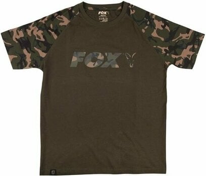 Horgászpóló Fox Horgászpóló Raglan T-Shirt Khaki/Camo L - 1