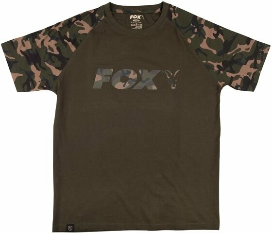 Camiseta de manga corta Fox Camiseta de manga corta Raglan T-Shirt Khaki/Camo M