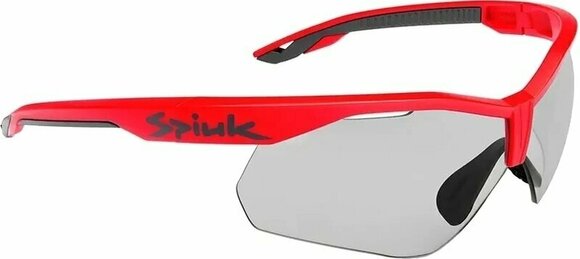 Cycling Glasses Spiuk Ventix-K Lumiris II Red Black/Lumiris II Photochromic/Flash Mirror Smoke Cycling Glasses - 1