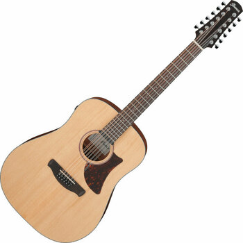 12-string Acoustic-electric Guitar Ibanez AAD1012E-OPN Open Pore Natural - 1