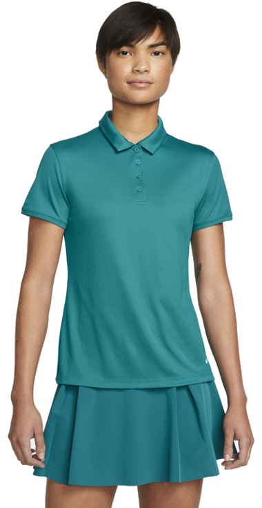 Polo Shirt Nike Dri-Fit Victory Womens Golf Polo Bright Spruce/White XS