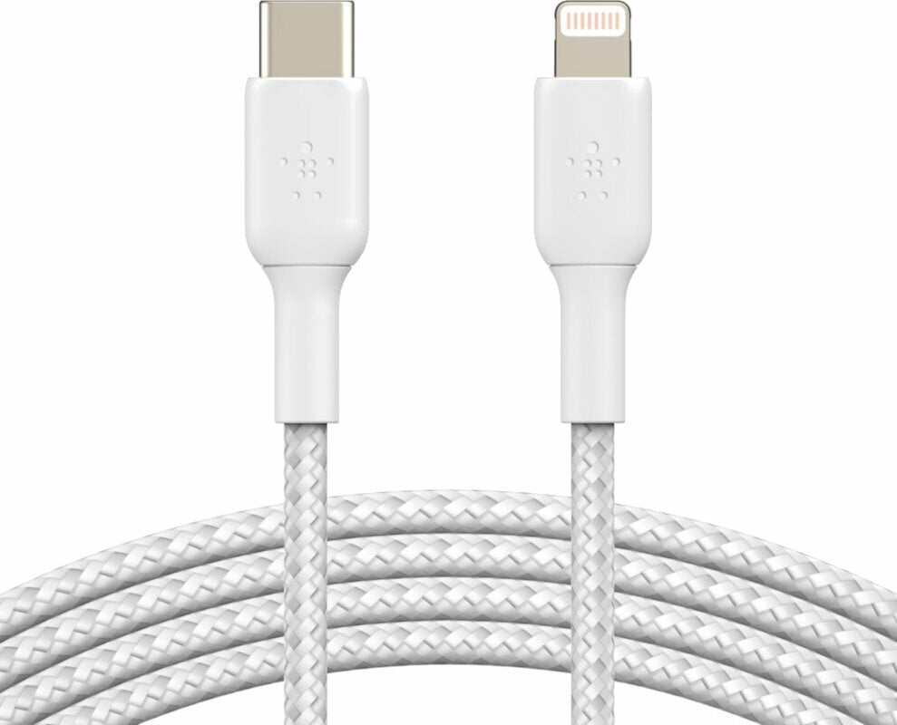 USB kabel Belkin Boost Charge Lightning to USB-C Cable CAA004bt1MWH Hvid 1 m USB kabel