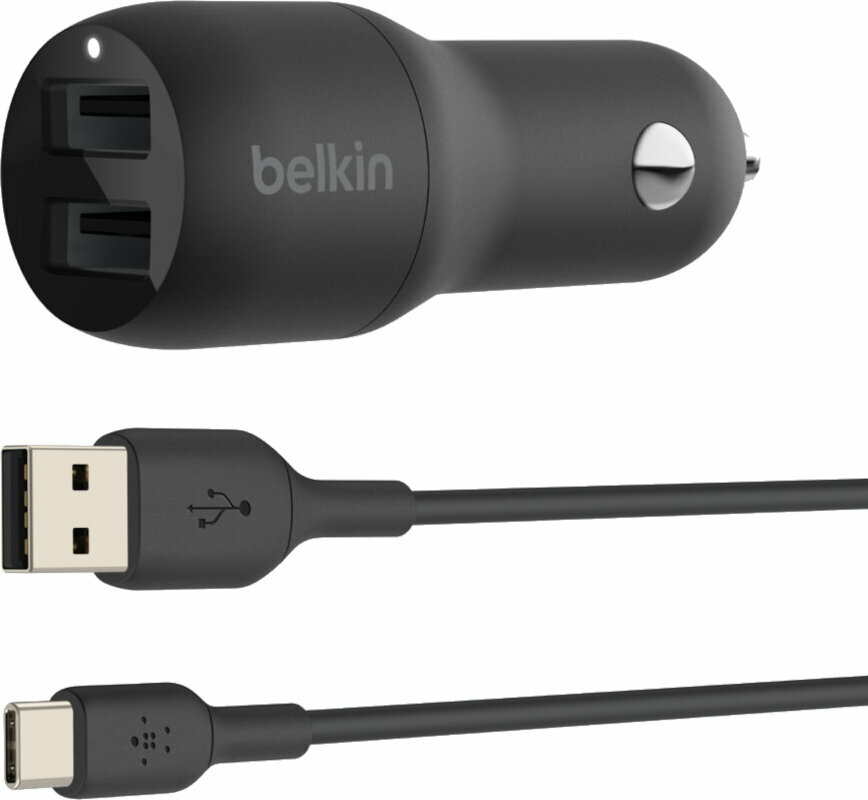 Auto-Ladegerät Belkin Dual USB-A Car Charger with A-C
