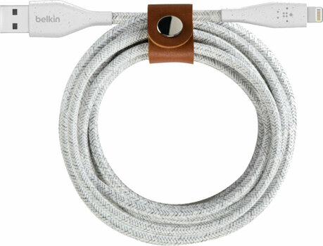 USB Kabel Belkin DuraTek Plus Lightning to USB-A Cable F8J236bt10-WHT Weiß 3 m USB Kabel - 1