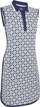 Kjol / klänning Callaway Women Geo Printed Shirt Tail Dress Peacoat XS - 1
