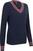 Bluza z kapturem/Sweter Callaway Women V-Neck Chevron Sweater Peacoat 2XL