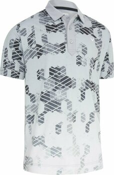 Риза за поло Callaway Mens All Overall Print Polo Quarry M - 1