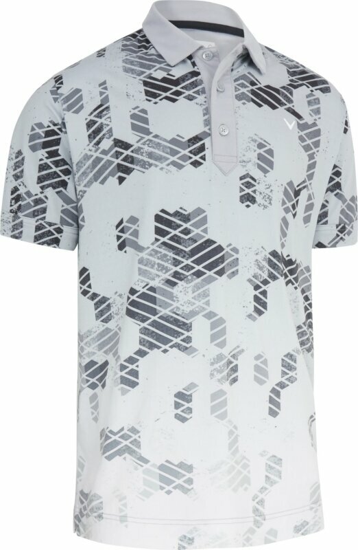 Camiseta polo Callaway Mens All Overall Print Polo Quarry 2XL