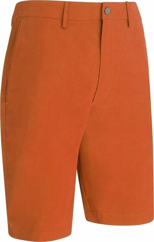 Shorts Callaway Mens Flat Fronted Short Tangerine Tango 36