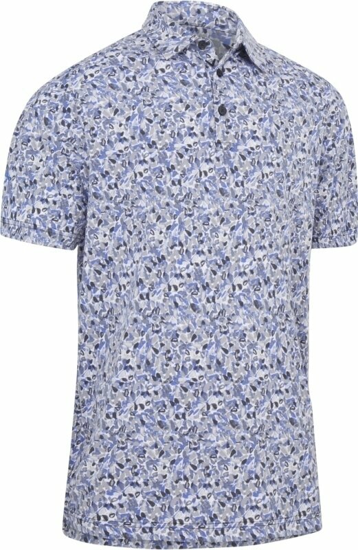 Polo Shirt Callaway Mens Filter Floral Print Caviar XL Polo Shirt