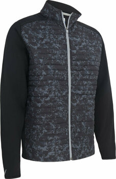 Pulover s kapuco/Pulover Callaway Abstract Camo Printed Mixed Media Full Zip Caviar L Pulover - 1