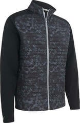 Kapuzenpullover/Pullover Callaway Abstract Camo Printed Mixed Media Full Zip Caviar S Sweatshirt