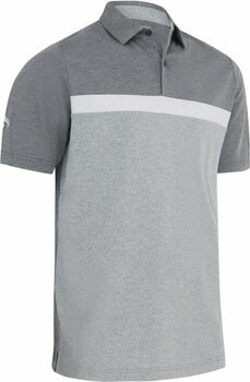 Chemise polo Callaway Mens Soft Touch Colour Block Polo Black Heather M - 1