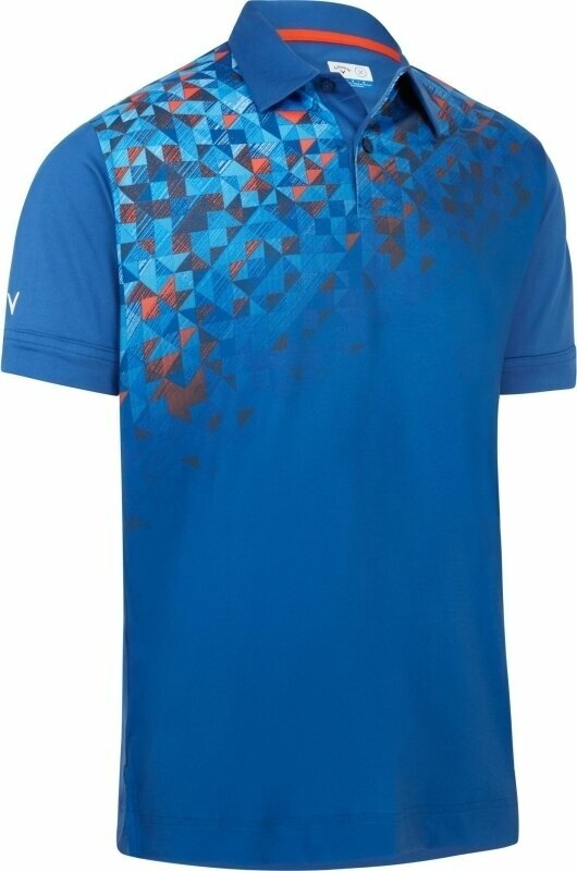 Callaway Mens Asymetrical Street Mural Printed Polo Limoges M