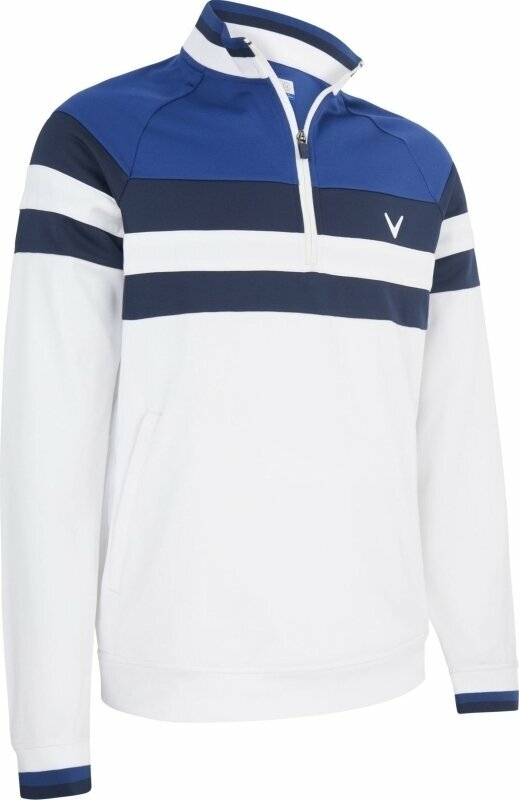 Kapuzenpullover/Pullover Callaway LS Street Blocked 1/4 Zip Bright White M Sweatshirt